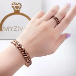 ست دستبند و انگشتر جنس مسی کد 3001