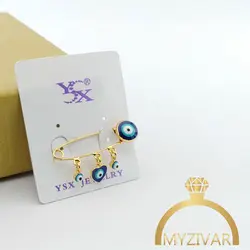 سنجاق سینه چشم نظر برند ysx کد 5010