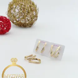 گوشواره رنگ ثابت مارک ژوپینگ کد 8079