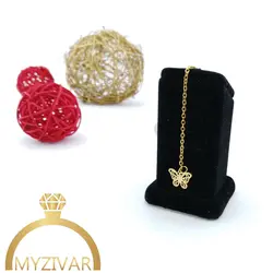 آویز ساعت دخترانه استیل طرح طلا کد 4008