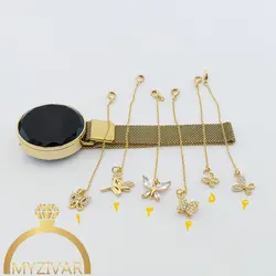 آویز ساعت طرح پروانه ای کد 4003
