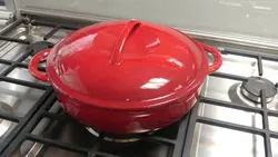 ماهیتابه درب‌دار چدنی شفر مدل 4575