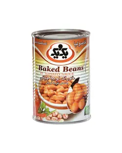 کنسرو لوبیا چیتی با سس یک و یک