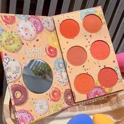 پلت رژگونه ۶تایی طرح دونات