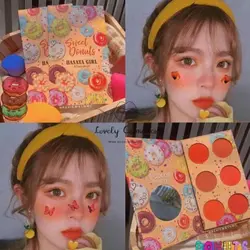 پلت رژگونه ۶تایی طرح دونات