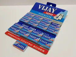 تیغ یدک سنتی ویجای مدل سوپر بسته ۱۰ عددی