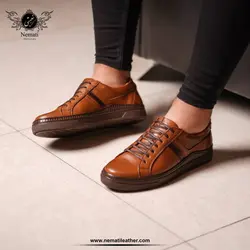 کفش اسپرت طبی راحتی مدل کادووس عسلی