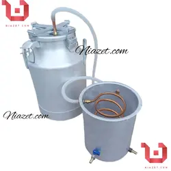 دستگاه عرقگیری ۵۰ لیتری ورق ضخیم با کندانسور آبی2 درجه یک