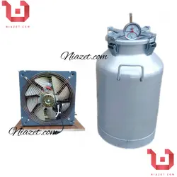 دستگاه تقطیر ، گلابگیر و عرقگیر 150 لیتری ورق ضخیم با کندانسور برقی 7 درجه یک  کد 148