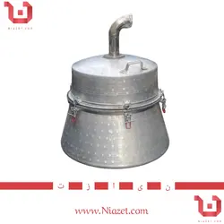 دستگاه تقطیر عرقگیر گلابگیر صنعتی اگزوزی 110 لیتری
