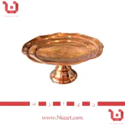 شیرینی خوری مسی پایه دار