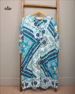 پیراهن طرحدار لینن (کد 1157)