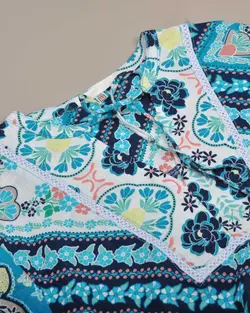 پیراهن طرحدار لینن (کد 1157)