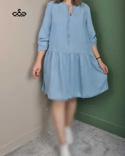 پیراهن جین بلند (کد 1162)