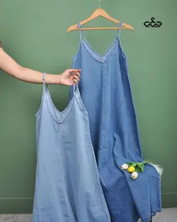 پیراهن بلند جین (کد 1164)