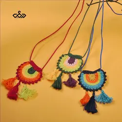 گردنبند قلاب بافی(کد:0008)