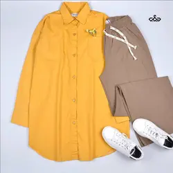 مانتو کتان رنگی(کد:1260)