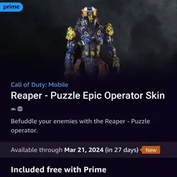 خرید اسکین پرایم ریپر - پازل Reaper - فروشگاه نیکتو