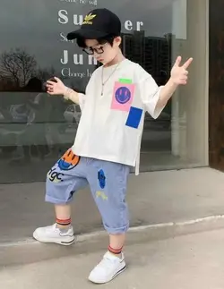 ست تیشرت و شلوارک ایموجی NH453