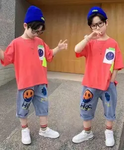 ست تیشرت و شلوارک ایموجی NH453