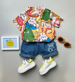 ست شومیز و شلوارک NH444 | نی نی هانی