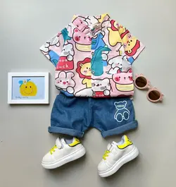 ست شومیز و شلوارک NH444 | نی نی هانی