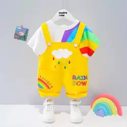 ست تیشرت و بیلر رنگین کمان NH576