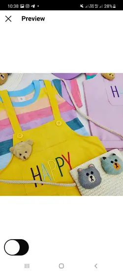 ست تیشرت و بیلر تدی NH715 | نی نی هانی