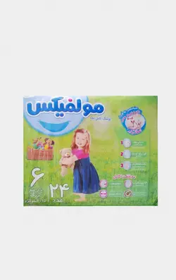 پوشک مولفیکس سایز 6 بسته 24 عددی - فروشگاه اینترنتی نیتا