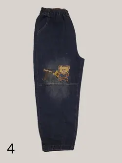 شلوار لی تکه دوزی مام فیت برند MAXX