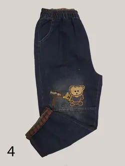 شلوار لی تکه دوزی مام فیت برند MAXX