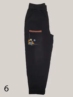 شلوار لی تکه دوزی مام فیت برند MAXX