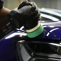 پد پولیش زبر سبز اس جی سی بی 75 میلی متری مدل SGCB Foam Cutting Pad Hook &amp; Loop Green 3inches SGGA105