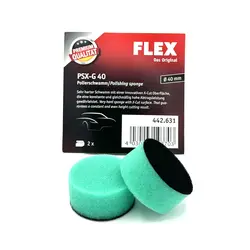 پد پولیش 2 عددی سبز زبر سایز 40 فلکس Flex Polishing Sponge  X cut
