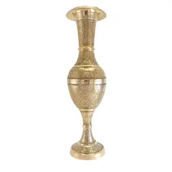 گلدان برنجی طرح طاووس بزرگ - نوین برنز