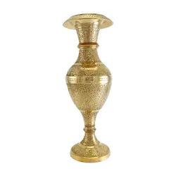 گلدان برنجی طرح طاووس متوسط - نوین برنز