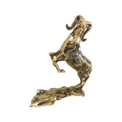 مجسمه بز کوهی برنزی - نوین برنز