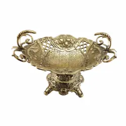 شیرینی خوری برنزی دسته گندمی - نوین برنز