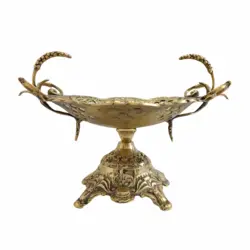 شیرینی خوری برنزی دسته گندمی - نوین برنز