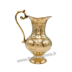 پارچ برنجی قلمکاری - نوین برنز