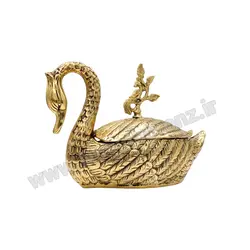 شکلات خوری برنزی مدل قو - نوین برنز