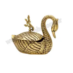 شکلات خوری برنزی مدل قو - نوین برنز