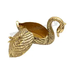 شکلات خوری برنزی مدل قو - نوین برنز