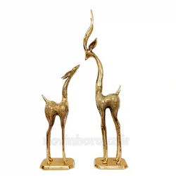 مجسمه برنزی آهو جفتی - نوین برنز