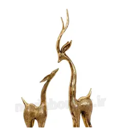 مجسمه برنزی آهو جفتی - نوین برنز