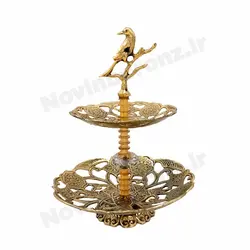 شیرینی خوری برنزی دوطبقه - نوین برنز