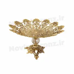 میوه خوری برنزی مدل گل رز سایز بزرگ - نوین برنز