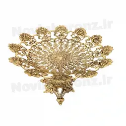 میوه خوری برنزی مدل گل رز سایز بزرگ - نوین برنز