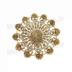 میوه خوری برنزی مدل گل رز سایز بزرگ - نوین برنز