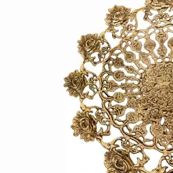 میوه خوری برنزی مدل گل رز سایز بزرگ - نوین برنز